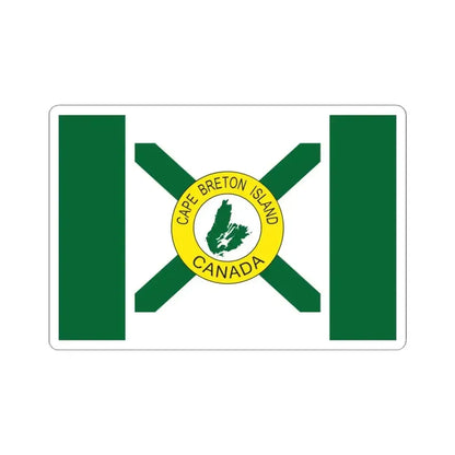 Cape Breton Island Flag Popular (Canada) STICKER Vinyl Kiss-Cut Decal 4 Inch White - The Sticker Space