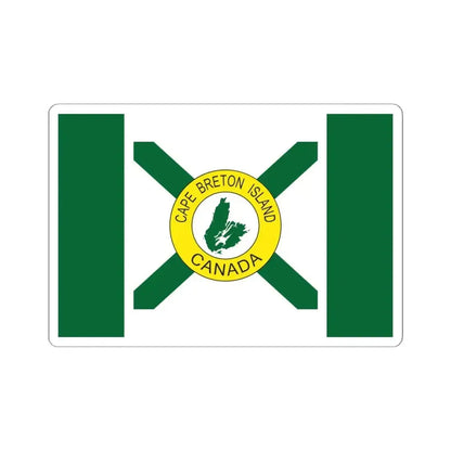 Cape Breton Island Flag Popular (Canada) STICKER Vinyl Kiss-Cut Decal 6 Inch White - The Sticker Space