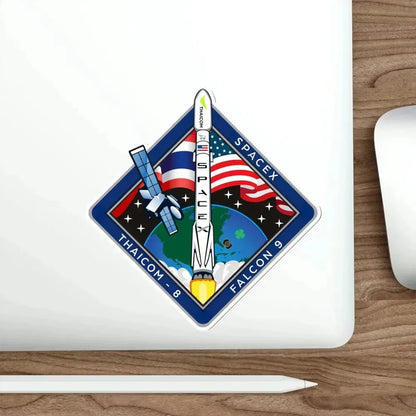 Cape Canaveral Air Force Station Falcon 9 Thaicom 8 (SpaceX) STICKER Vinyl Die-Cut Decal - The Sticker Space