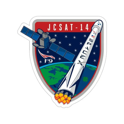 Cape Canaveral Air Force Station Space Launch Complex 40 JCSAT-2B Falcon 9 (SpaceX) STICKER Vinyl Die-Cut Decal 2 Inch - The Sticker Space