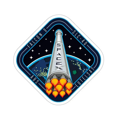 Cape Canaveral Eutelsat 115 West B Falcon 9 Mission (SpaceX) STICKER Vinyl Die-Cut Decal 3 Inch - The Sticker Space