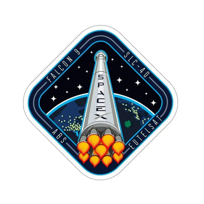 Cape Canaveral Eutelsat 115 West B Falcon 9 Mission (SpaceX) STICKER Vinyl Die-Cut Decal 5 Inch - The Sticker Space