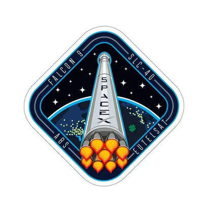 Cape Canaveral Eutelsat 115 West B Falcon 9 Mission (SpaceX) STICKER Vinyl Die-Cut Decal - The Sticker Space