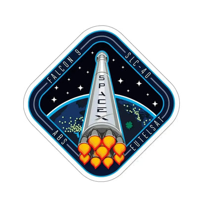 Cape Canaveral Eutelsat 115 West B Falcon 9 Mission (SpaceX) STICKER Vinyl Die-Cut Decal - The Sticker Space