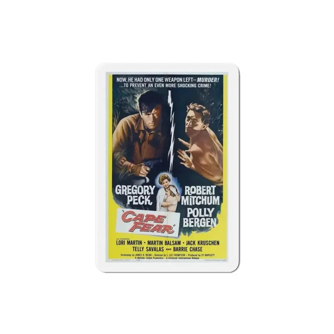 Cape Fear 1962 Movie Poster Refrigerator Magnet - The Sticker Space