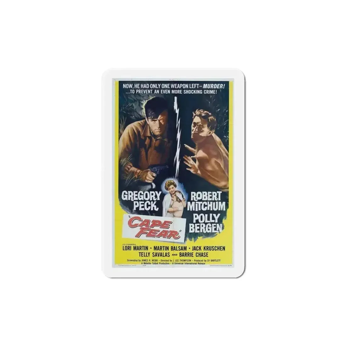 Cape Fear 1962 Movie Poster Refrigerator Magnet - The Sticker Space