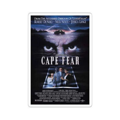 Cape Fear 1991 Movie Poster - STICKER Vinyl Kiss-Cut Decal 4 Inch White - The Sticker Space