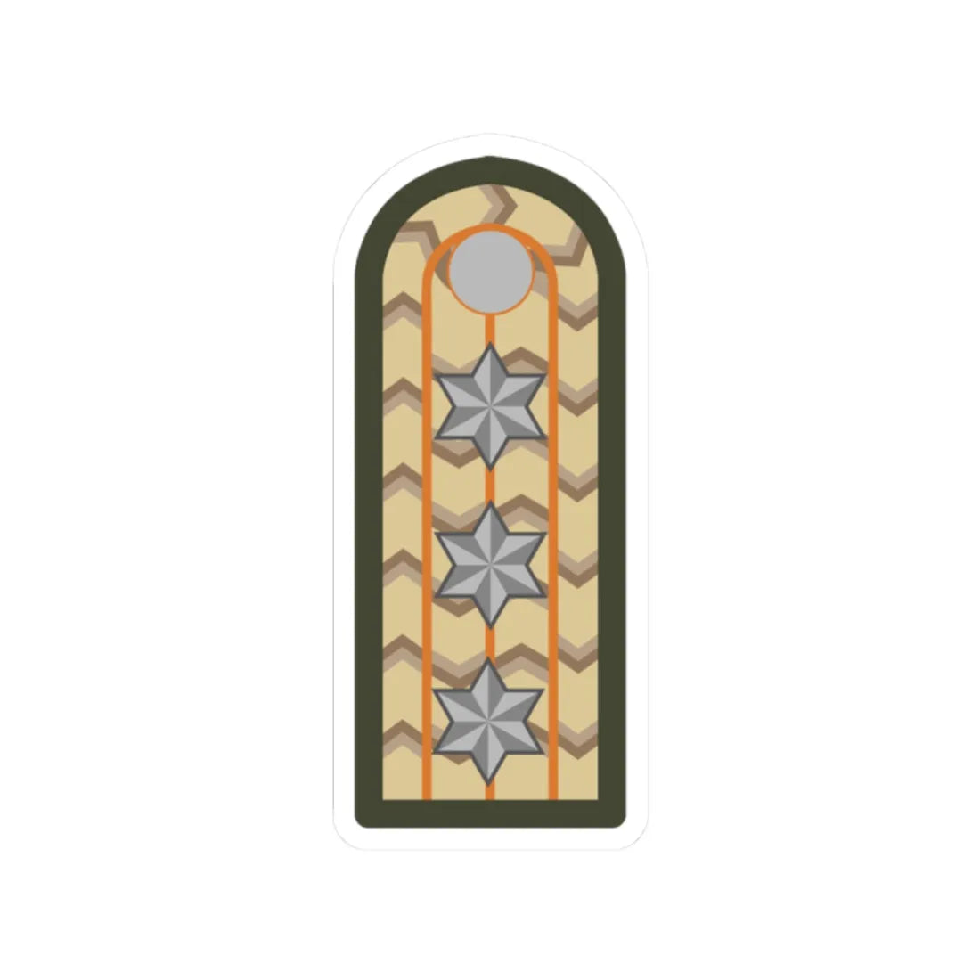 CapEBTraje (Bolivia) (Military Rank) STICKER Vinyl Kiss-Cut Decal 2 Inch White - The Sticker Space