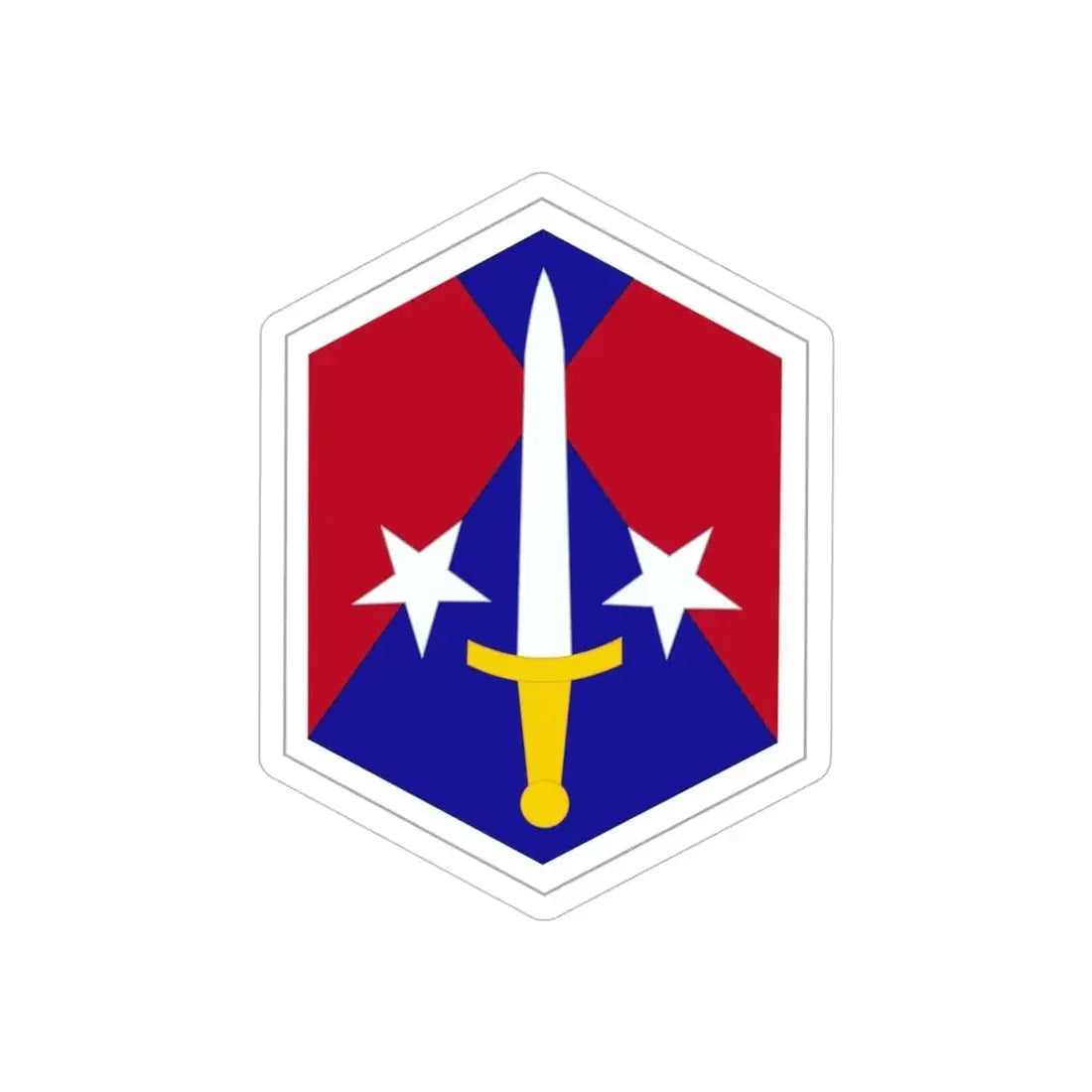 Capital Military Assistance Command (U.S. Army) REVERSE PRINT Transparent Die-Cut STICKER 6 Inch Die-Cut Transparent - The Sticker Space