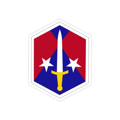 Capital Military Assistance Command (U.S. Army) REVERSE PRINT Transparent Die-Cut STICKER 6 Inch Die-Cut Transparent - The Sticker Space