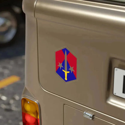 Capital Military Assistance Command (U.S. Army) REVERSE PRINT Transparent Die-Cut STICKER - The Sticker Space