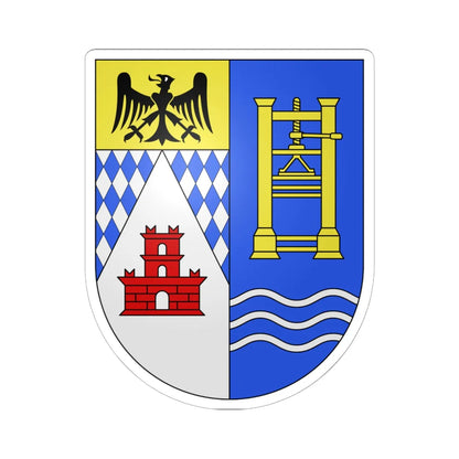 Capolago-coat of arms (Switzerland) (Coat of Arms) STICKER Vinyl Kiss-Cut Decal 6 Inch White - The Sticker Space