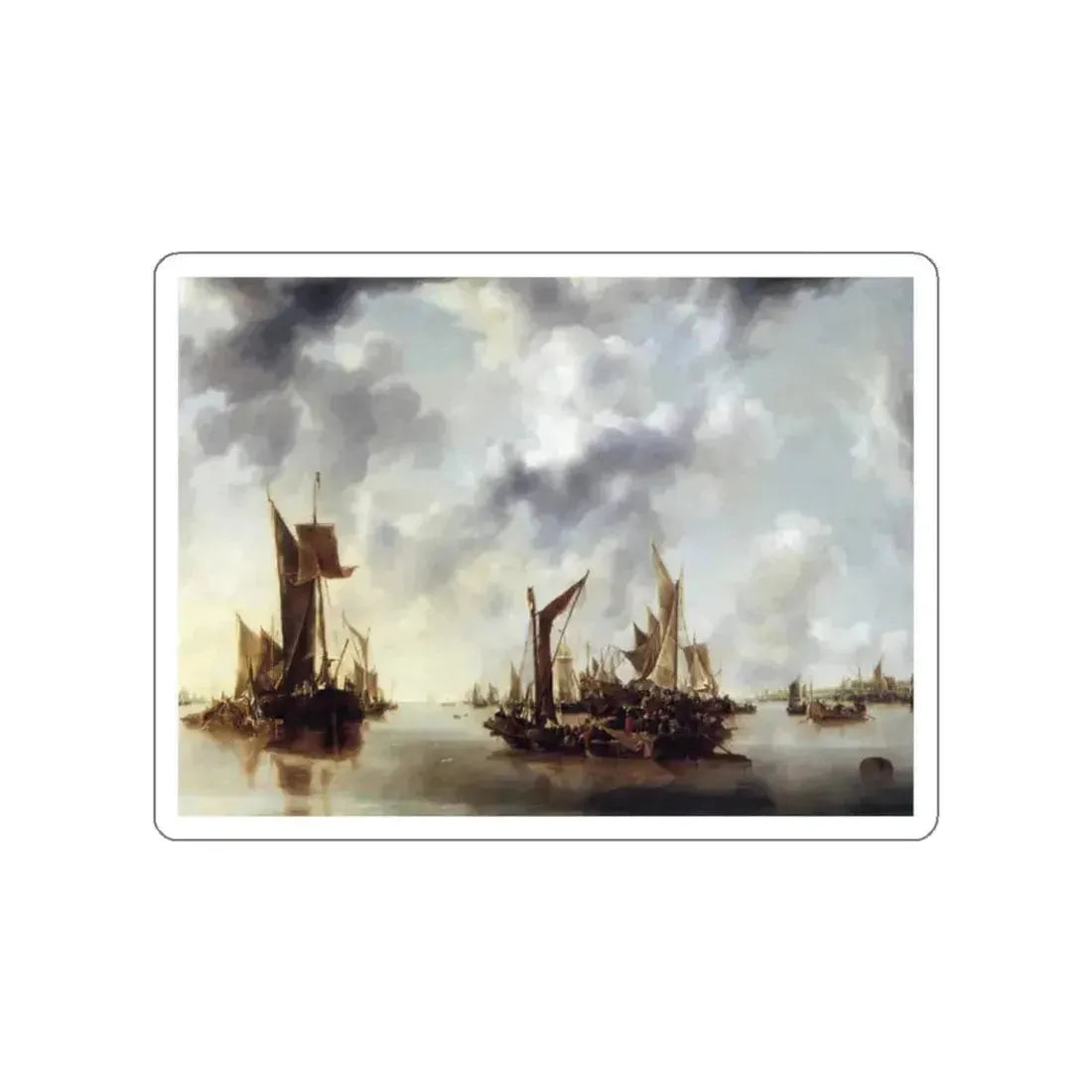 CAPPELLE, Jan van de - Calm2 (Artwork) STICKER Vinyl Die-Cut Decal White Die-Cut 2 Inch - The Sticker Space