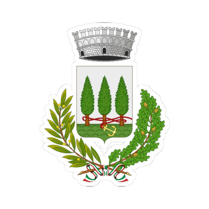 Capranica Prenestina-Stemma (Italy) (Coat of Arms) STICKER Vinyl Kiss-Cut Decal 3 Inch White - The Sticker Space