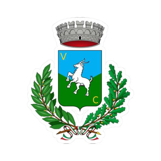 Caprezzo-Stemma (Italy) (Coat of Arms) STICKER Vinyl Kiss-Cut Decal 2 Inch White - The Sticker Space