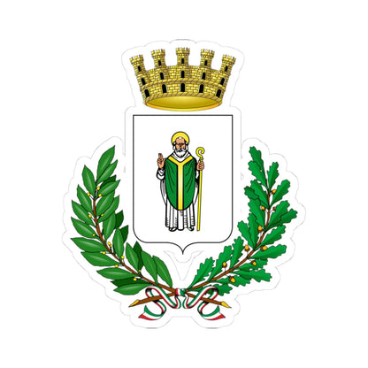 Capri-Stemma (Italy) (Coat of Arms) STICKER Vinyl Kiss-Cut Decal 3 Inch White - The Sticker Space