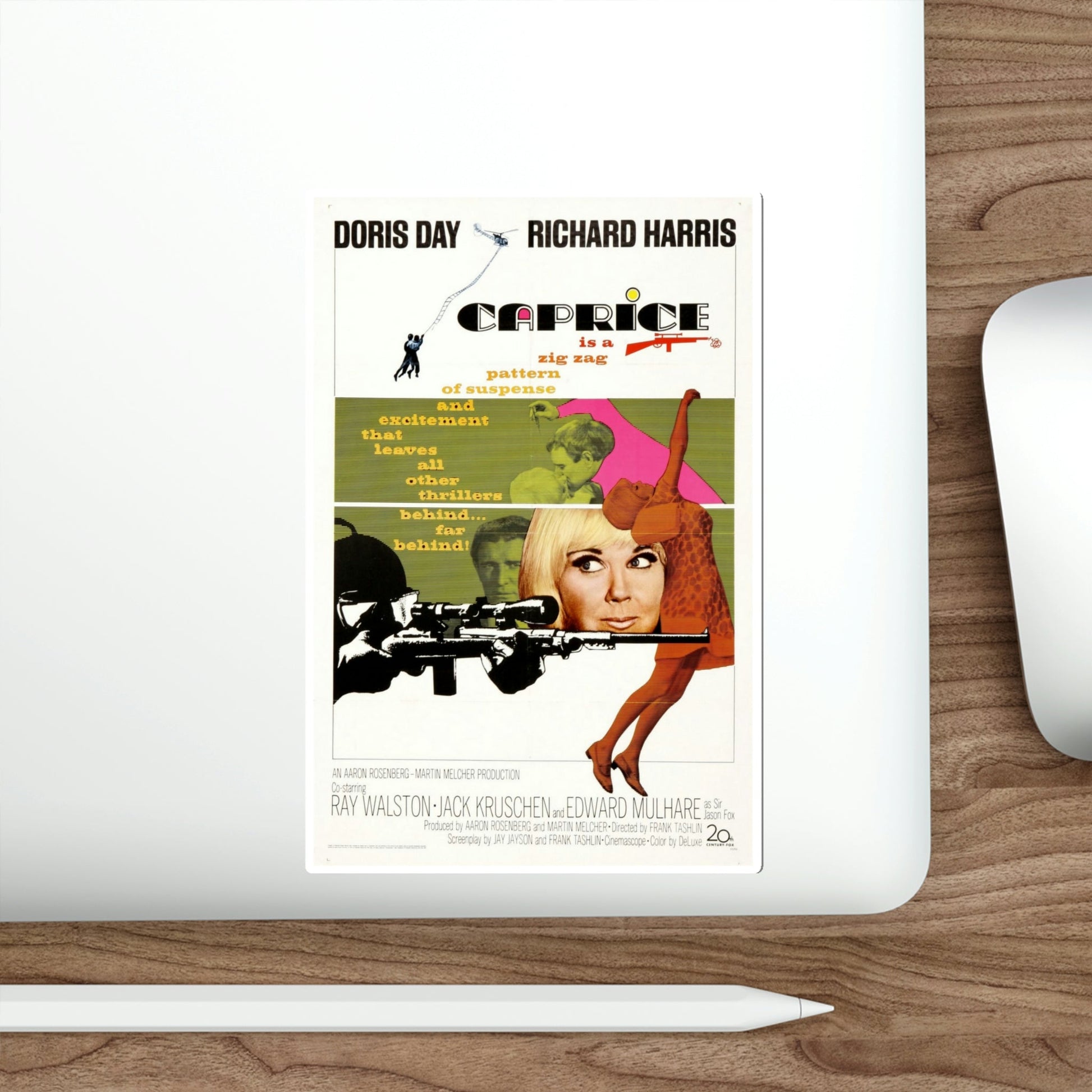 Caprice 1967 Movie Poster STICKER Vinyl Die-Cut Decal-The Sticker Space