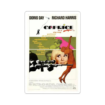 Caprice 1967 Movie Poster - STICKER Vinyl Kiss-Cut Decal 3 Inch White - The Sticker Space