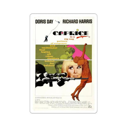 Caprice 1967 Movie Poster - STICKER Vinyl Kiss-Cut Decal 4 Inch White - The Sticker Space