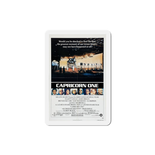 Capricorn One 1978 Movie Poster Die-Cut Magnet-3" x 3"-The Sticker Space