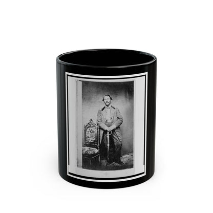 Capt. John D. Ritter, Union Officer In The 32nd Indiana Regiment, Full-Length Portrait, Standing, Facing Front (U.S. Civil War) Black Coffee Mug