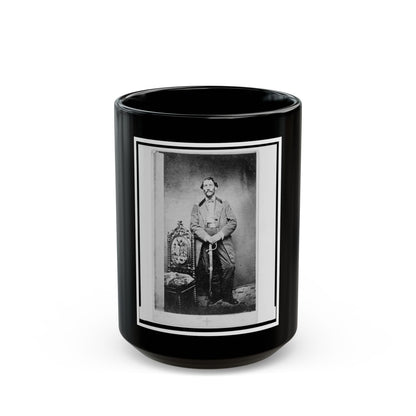 Capt. John D. Ritter, Union Officer In The 32nd Indiana Regiment, Full-Length Portrait, Standing, Facing Front (U.S. Civil War) Black Coffee Mug