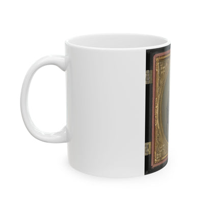 Captain Alexander Dixon Payne Of Co. H, 4th Virginia Cavalry Regiment, With Sword (U.S. Civil War) White Coffee Mug