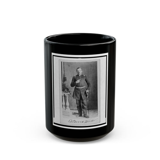 Captain Andreas Winter, Union Officer In The 32nd Indiana Regiment, Full-Length Portrait, Standing, Facing Front (U.S. Civil War) Black Coffee Mug