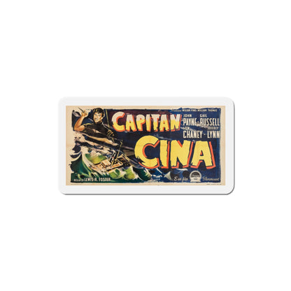 Captain China 1950 v3 Movie Poster Die-Cut Magnet-4 Inch-The Sticker Space