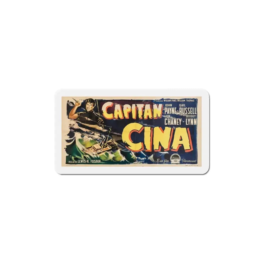 Captain China 1950 v3 Movie Poster Refrigerator Magnet - The Sticker Space