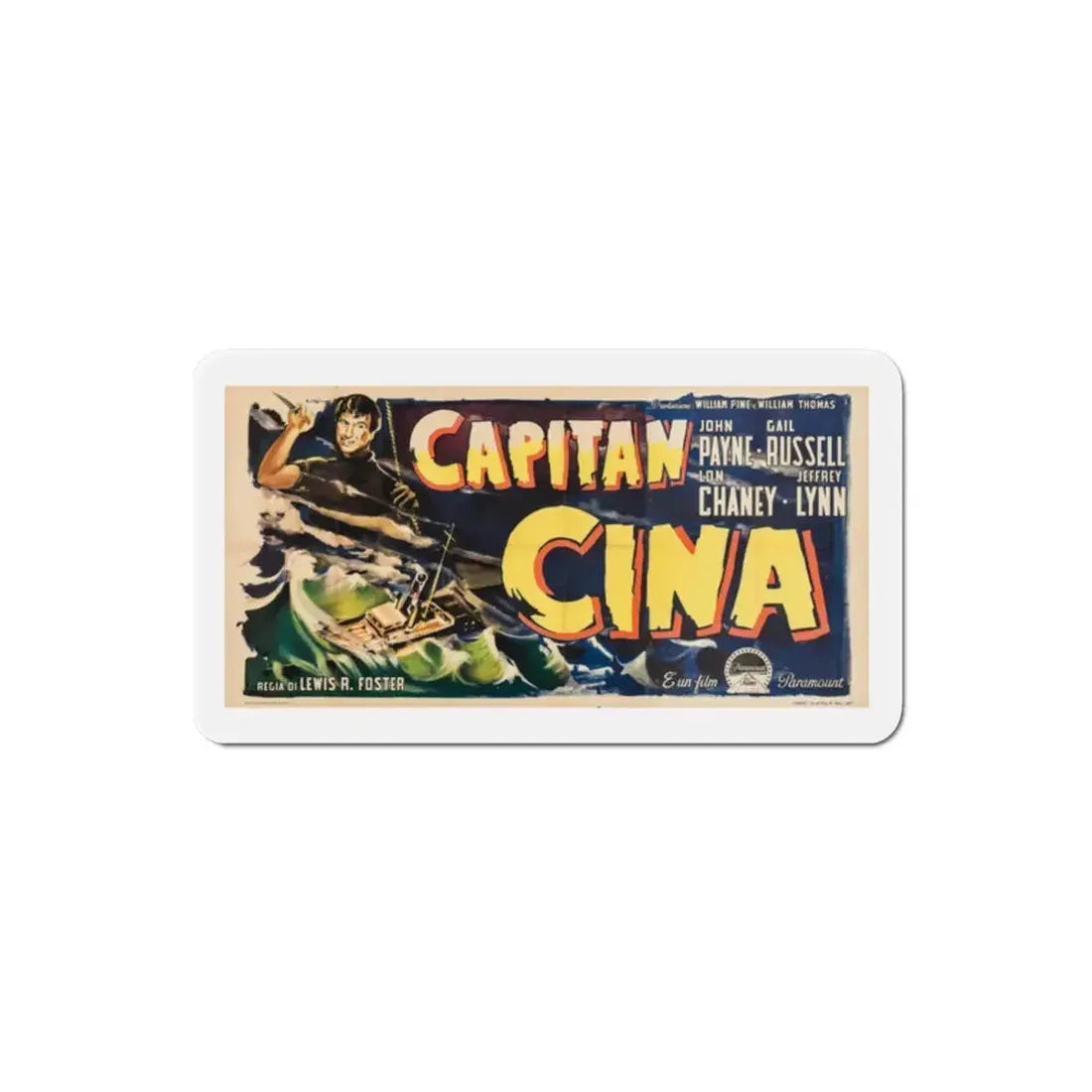 Captain China 1950 v3 Movie Poster Refrigerator Magnet - The Sticker Space