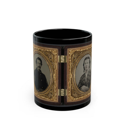 Captain Ferdinand F. Boltz Of Co. S, 12th Indiana Infantry Regiment, And Co. F, 88th Indiana Infantry Regiment And Siddie Boltz (U.S. Civil War) Black Coffee Mug