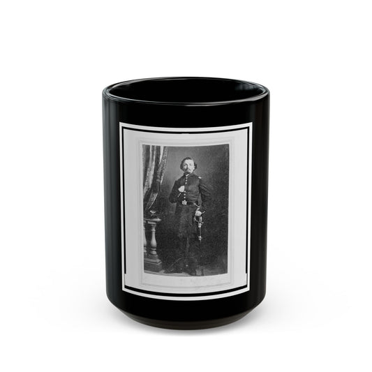 Captain Frederick Ludwig (Lodewig), Union Officer In The 32nd Indiana Regiment, Full-Length Portrait, Facing Front (U.S. Civil War) Black Coffee Mug