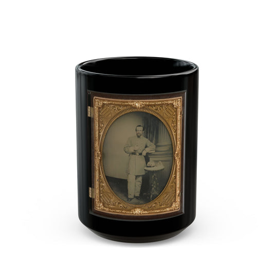 Captain George Riggs Gaither Of K Company, 1st Virginia Cavalry (U.S. Civil War) Black Coffee Mug-15oz-The Sticker Space