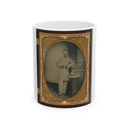 Captain George Riggs Gaither Of K Company, 1st Virginia Cavalry (U.S. Civil War) White Coffee Mug-11oz-The Sticker Space