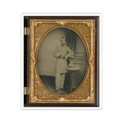 Captain George Riggs Gaither of K Company, 1St Virginia Cavalry (U.S. Civil War) STICKER Vinyl Kiss-Cut Decal 2 Inch White - The Sticker Space