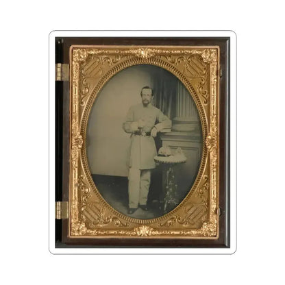 Captain George Riggs Gaither of K Company, 1St Virginia Cavalry (U.S. Civil War) STICKER Vinyl Kiss-Cut Decal 3 Inch White - The Sticker Space