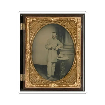 Captain George Riggs Gaither of K Company, 1St Virginia Cavalry (U.S. Civil War) STICKER Vinyl Kiss-Cut Decal 6 Inch White - The Sticker Space