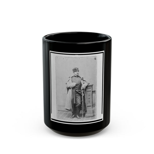 Captain Hubert Anton Casimir Dilger, Union Officer, Full-Length Portrait, Standing, Facing Front (U.S. Civil War) Black Coffee Mug