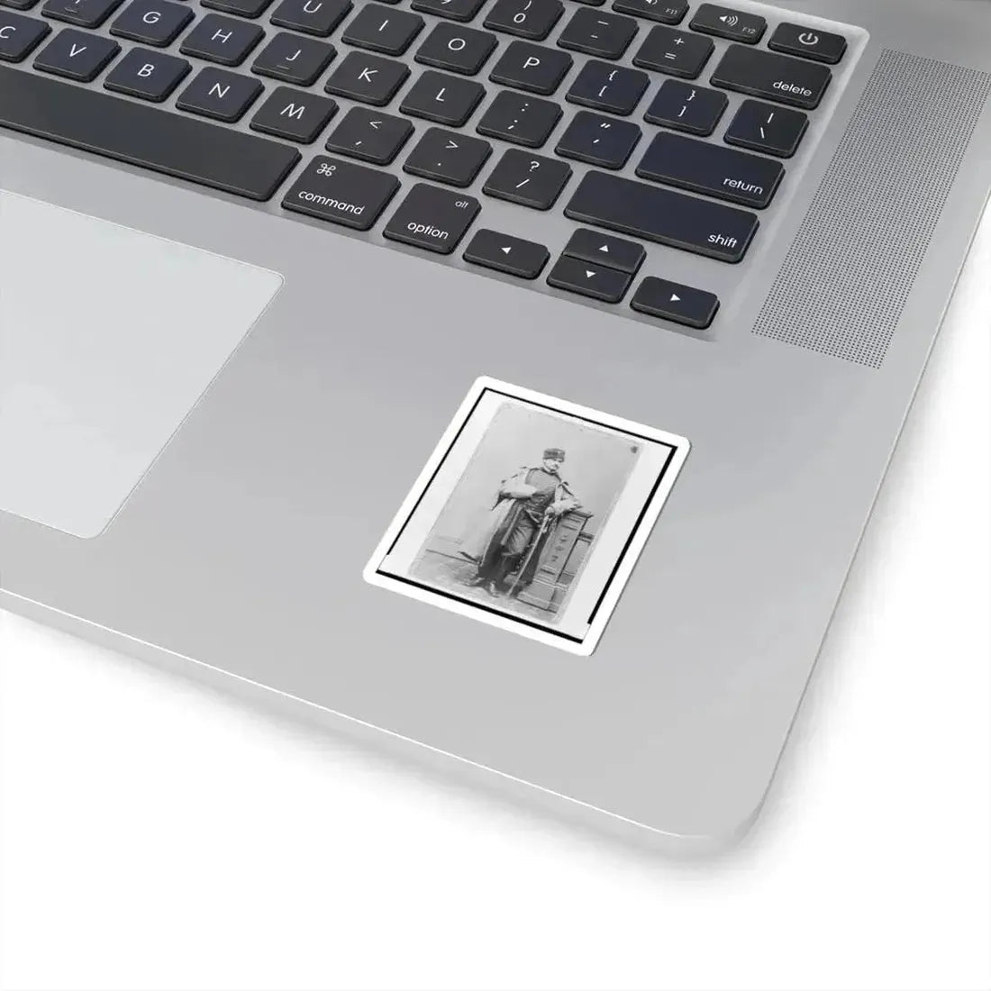 Captain Hubert Anton Casimir Dilger, Union Officer, Full-Length Portrait, Standing, Facing Front (U.S. Civil War) STICKER Vinyl Kiss-Cut Decal - The Sticker Space