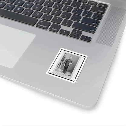 Captain Isidore Esslinger, Union Officer in the 32Nd Indiana  Regiment, Full-Length Portrait, Standing, Facing Front (U.S. Civil War) STICKER Vinyl Kiss-Cut Decal - The Sticker Space