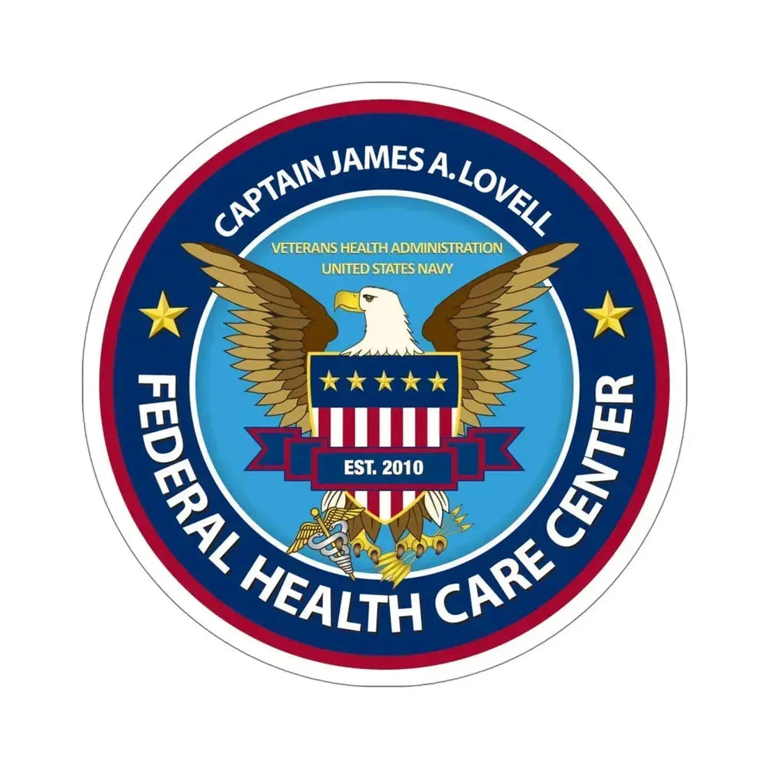 Captain James A Lovell Federal Health Care Center STICKER Vinyl Die-Cut Decal 6 Inch - The Sticker Space