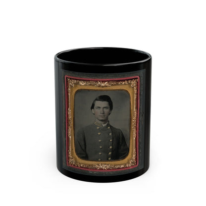 Captain Jesse Sharpe Barnes, F Company, 4th North Carolina Infantry In Frock Coat (U.S. Civil War) Black Coffee Mug