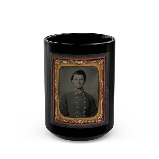 Captain Jesse Sharpe Barnes, F Company, 4th North Carolina Infantry In Frock Coat (U.S. Civil War) Black Coffee Mug