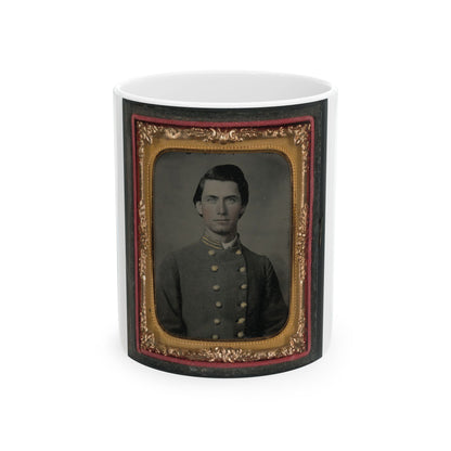 Captain Jesse Sharpe Barnes, F Company, 4th North Carolina Infantry In Frock Coat (U.S. Civil War) White Coffee Mug