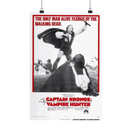 CAPTAIN KRONOS VAMPIRE HUNTER 1974 - Paper Movie Poster 12″ x 18″ Matte - The Sticker Space