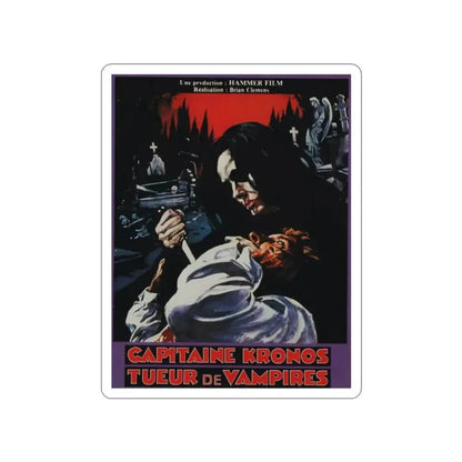 CAPTAIN KRONOS VAMPIRE HUNTER (FRENCH) 1974 Movie Poster STICKER Vinyl Die-Cut Decal - The Sticker Space