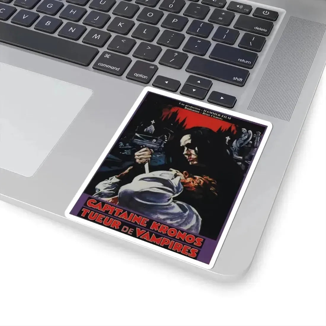 CAPTAIN KRONOS VAMPIRE HUNTER (FRENCH) 1974 Movie Poster - STICKER Vinyl Kiss-Cut Decal - The Sticker Space