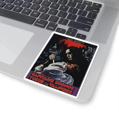 CAPTAIN KRONOS VAMPIRE HUNTER (FRENCH) 1974 Movie Poster - STICKER Vinyl Kiss-Cut Decal - The Sticker Space