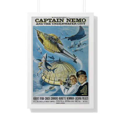 CAPTAIN NEMO AND THE UNDERWATER CITY 1969 - Framed Movie Poster-20" x 30"-The Sticker Space